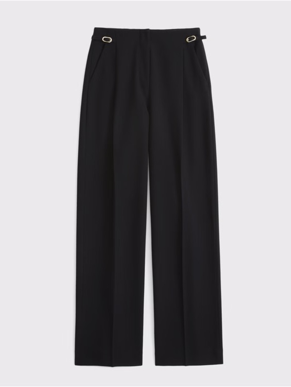 A&F Sloane Tailored Hardware Wide Leg Pant